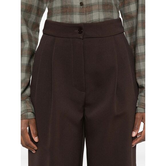 The Frankie Shop Brown Trousers - High-Waisted Trousers Women